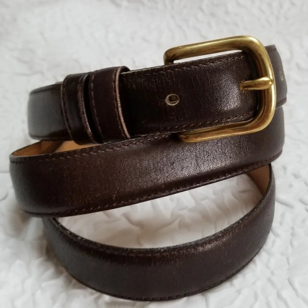 Co Courtenay Mens Brown Leather belt